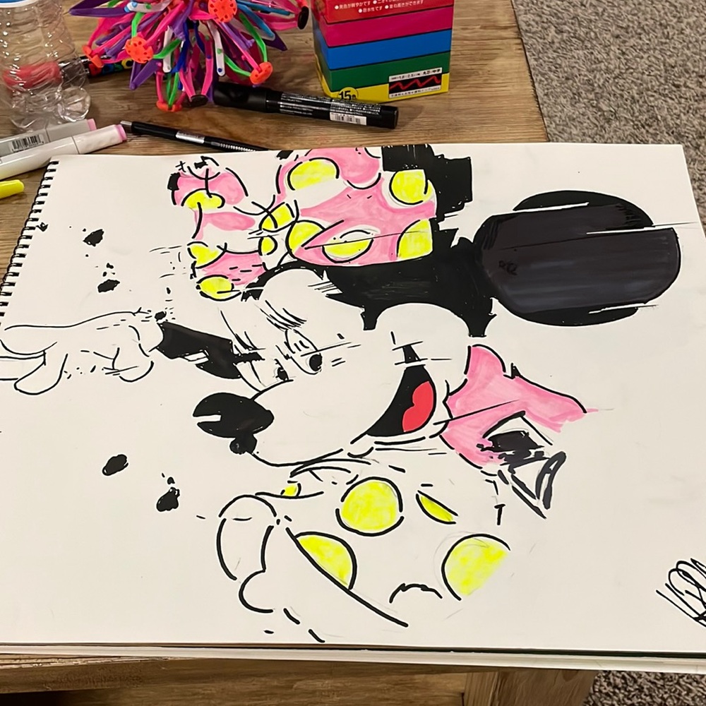 Minny Mouse drawing